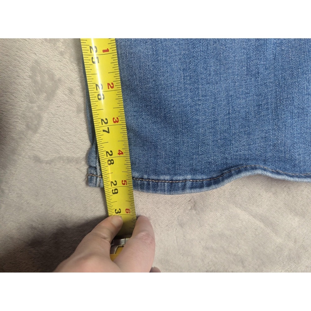 American Eagle Jeans Womens 4 Short Blue Light Wash Mid Rise Kick Boot Denim - Picture 8 of 11